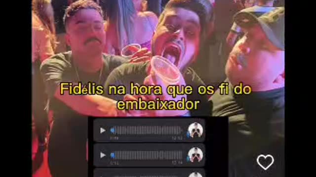 tente não rir, fidelis no aniversario do embaixador meme