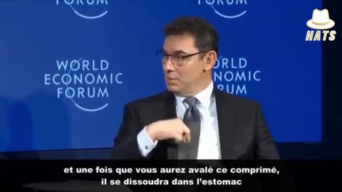 Pfizer CEO, digital microchip pill. transmits information once swallowed *1min