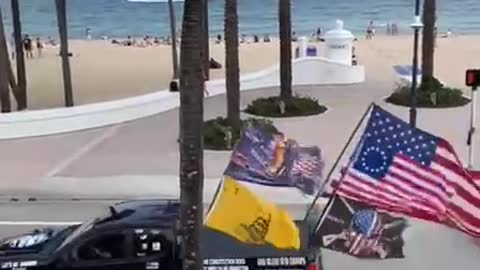 Trump parade ...Lets go brandon song