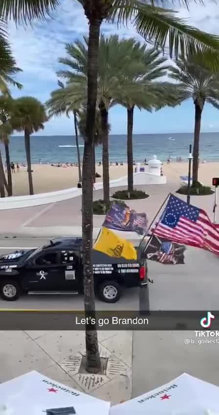 Trump parade ...Lets go brandon song