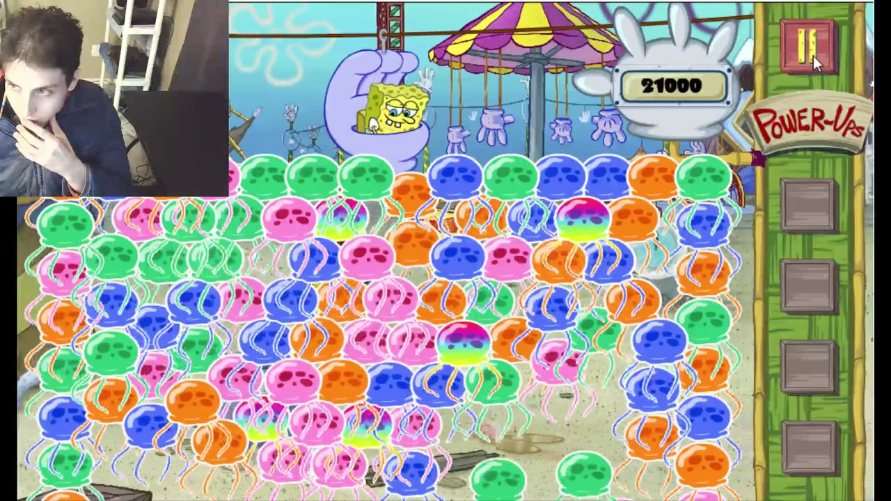 Failed Attempt #89 To Earn A High Score Of Over 100,000 Points In SpongeBob Jellyfish Jumble