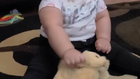 Baby Enjoy with dog toy