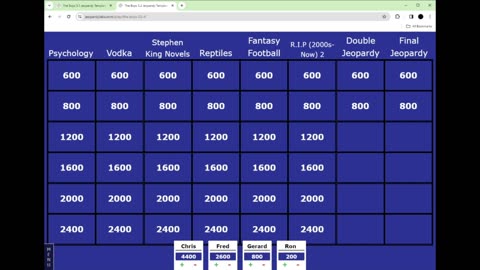 Some nerds play Custom made Jeopardy Epi.1