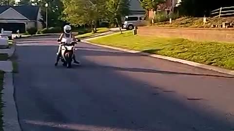 Ninja riding mama