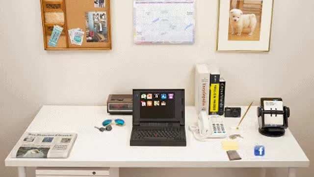 How the desk changed over time