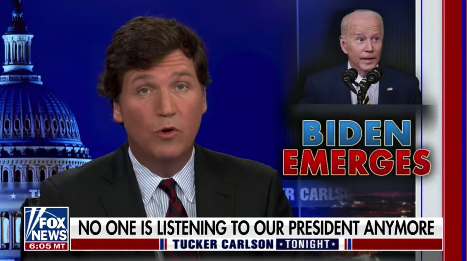 Tucker Carlson takes a look at Biden's rare press conference