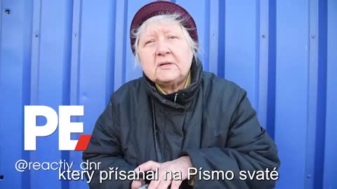 Žena z Mariupolu vzkazuje prezidentu Zelenskému, že zničil její město