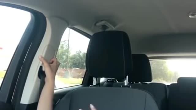 Mom rolls down window on her teen daughter