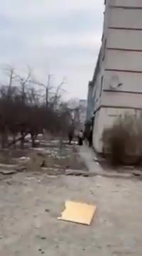 Nalot we wsi Pesochin koło Charkowa.