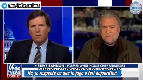 L'ancien conseiller de Trump Steve Bannon est interviewé par