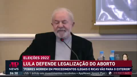 LULA DEFENDE ABORTO, ATACA BOLSONARO E DIZ QUE A DEFESA DA FAMÍLIA É COISA ATRASADA