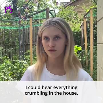 Children of Donetsk recall how shell fragments damaged their house