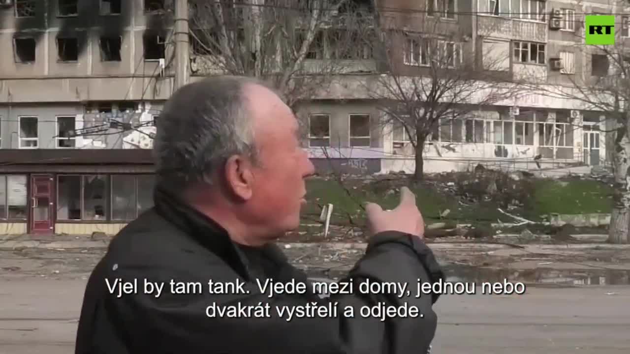 Obyvatel Mariupolu vypráví jak Ukrajinští nacisté znemožili pracovat ve městě hasičům