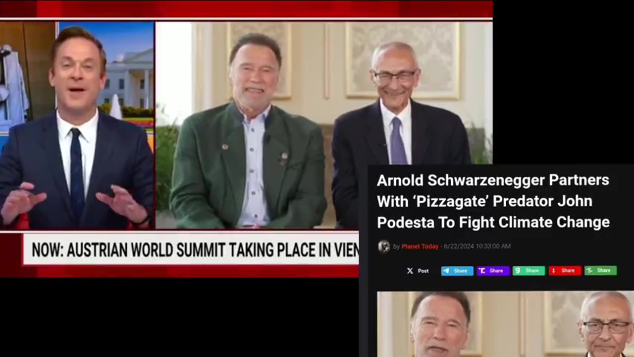 Arnold Schwarzenegger Partners With ‘Pizzagate’ Predator John Podesta To Fight Climate Change