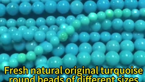 241217-2 Fresh natural original turquoise round beads of different sizes and colors