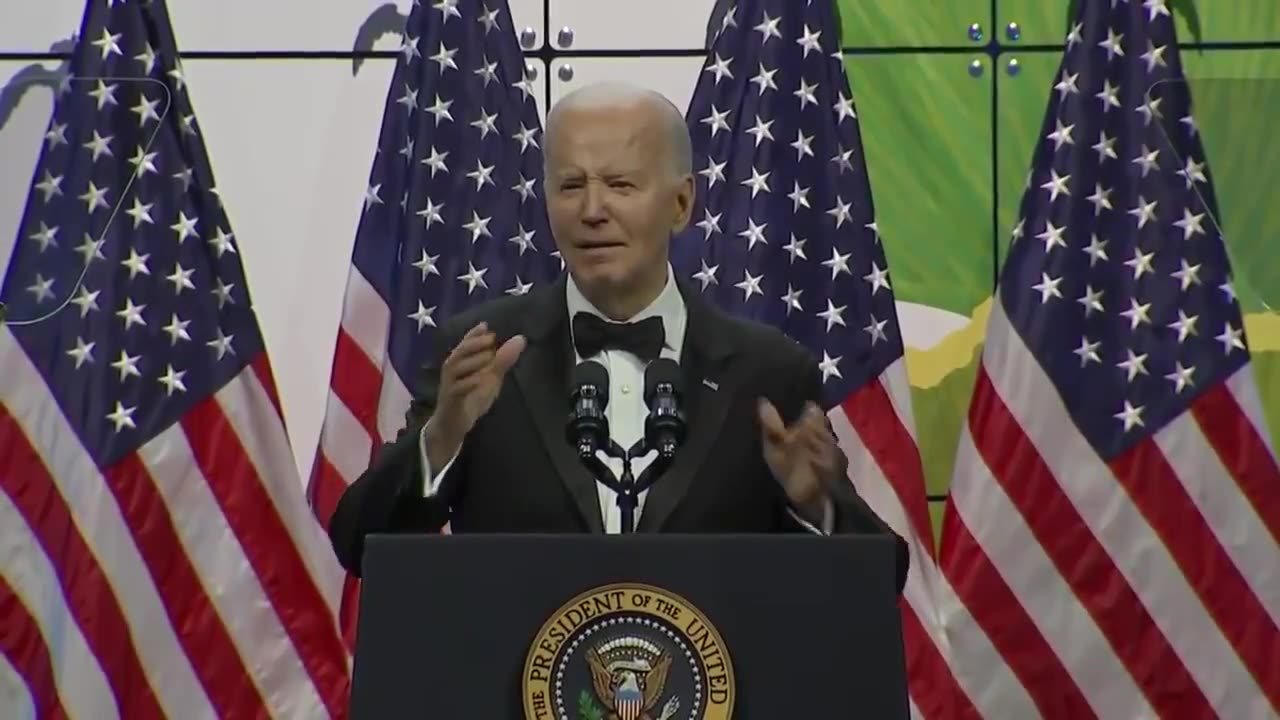 BIDEN: "Stand up, kid. I like that dress. Let 'em see your gown."