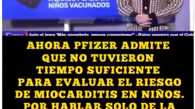 El informe de la Pfz dice que no alcanzaron a analizar efectos adversos