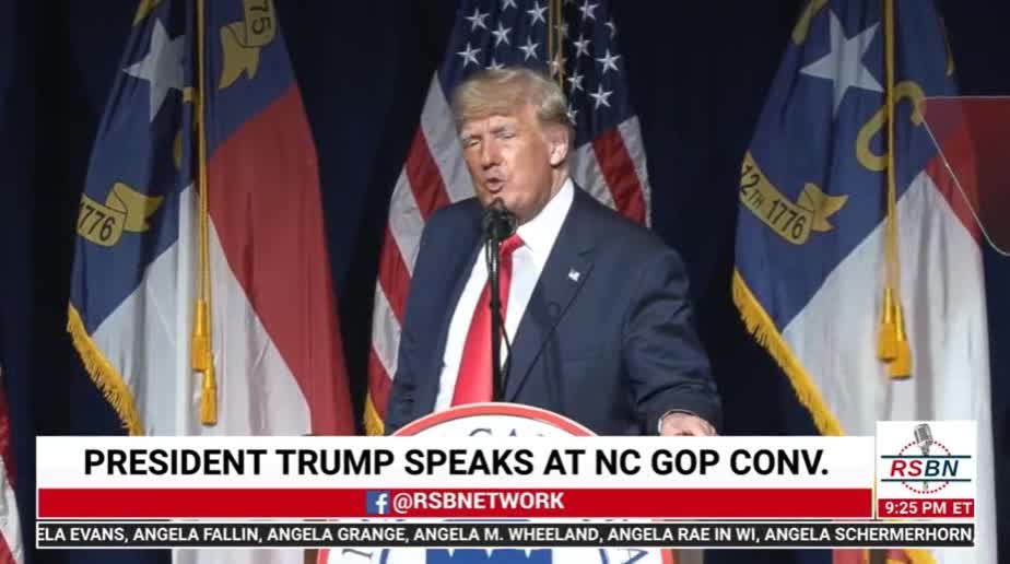 President Donald J. Trump at NC GOP Convention