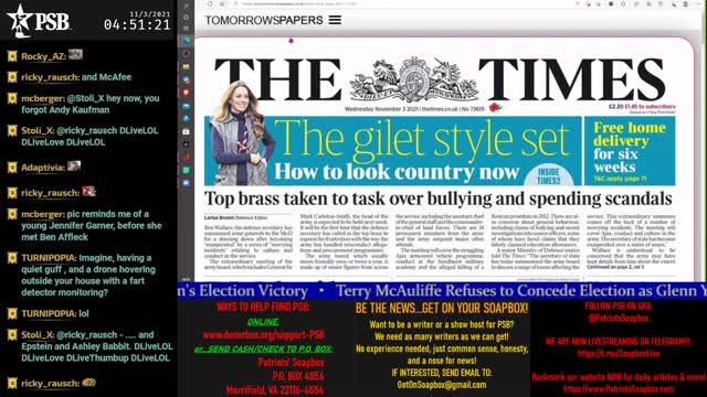 (PSB) Patriot Soap Box (My Episode #73): WED 3rd NOV: 'HIV' is IN THE 'BIOWEAPON'!!..Replay