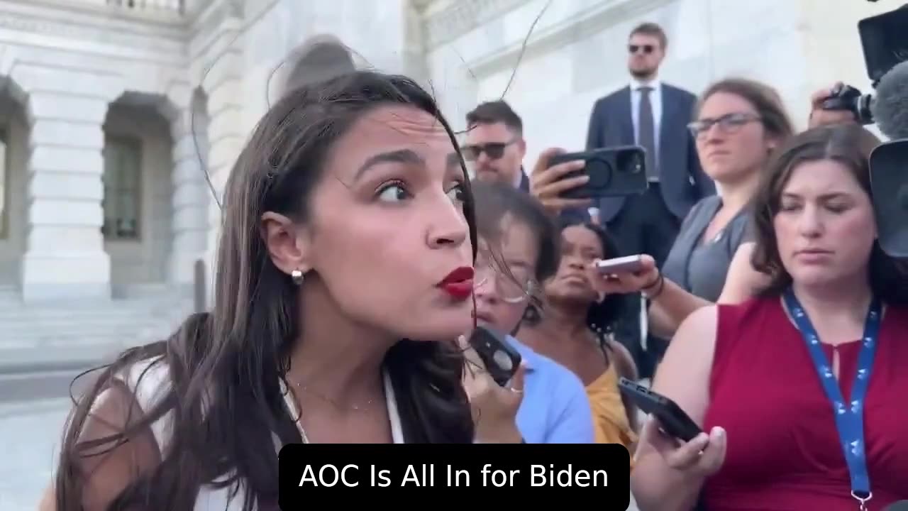 AOC is ALL IN for Biden