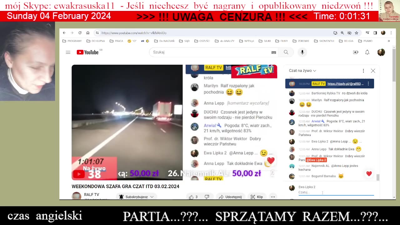 Ewka i GuGu na RALF TV - GuGu mówi o różnych ziołach 👮‍♀️ - 03.02.2024 rok