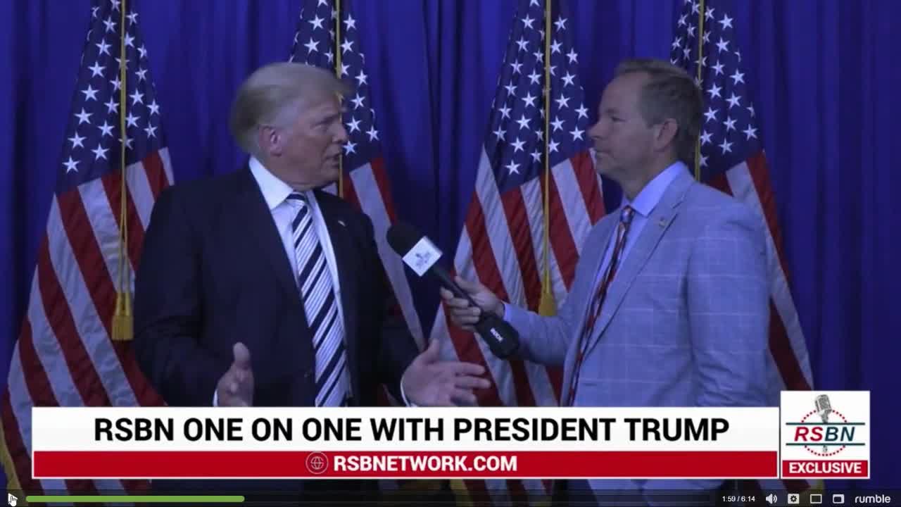 TRUMP-interview après la conférence du 7 Juillet 2021 français