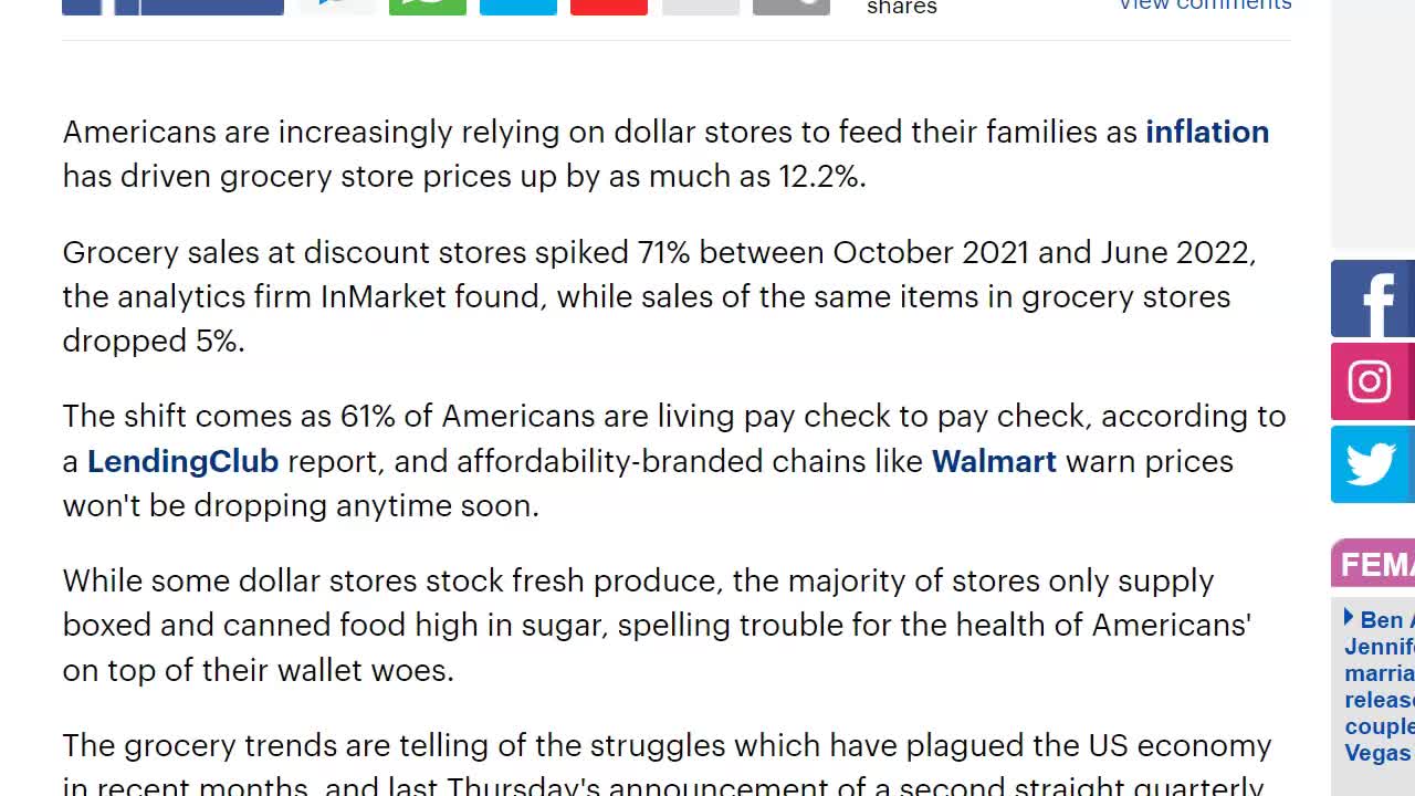 Americans Relying On Dollar Stores For Food, 61 Percent Live Paycheck To Paycheck!