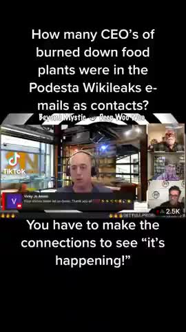 96 ceo's of food processing plants in Wiki Leaks Podesta e-mails