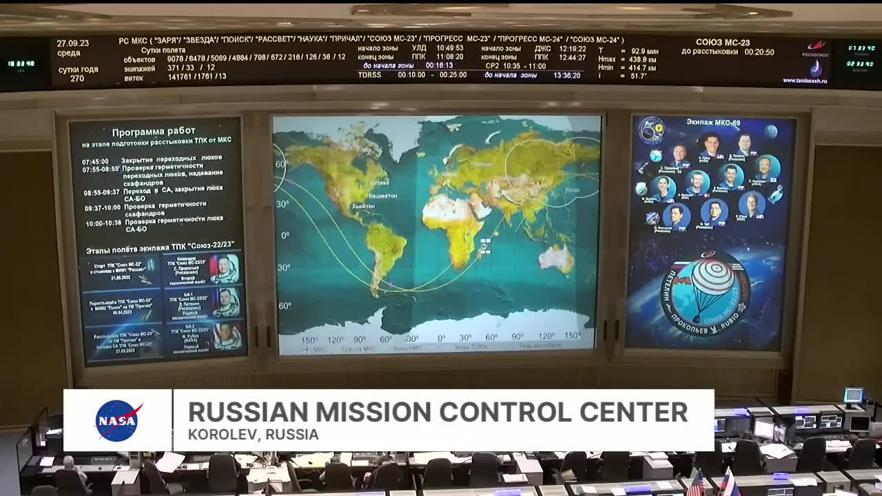 Soyuz MS-23 International Space Station Undocking - Sept. 27, 2023