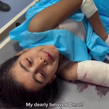 A Palestinian brother and sister went out to buy bread for their family, but only...