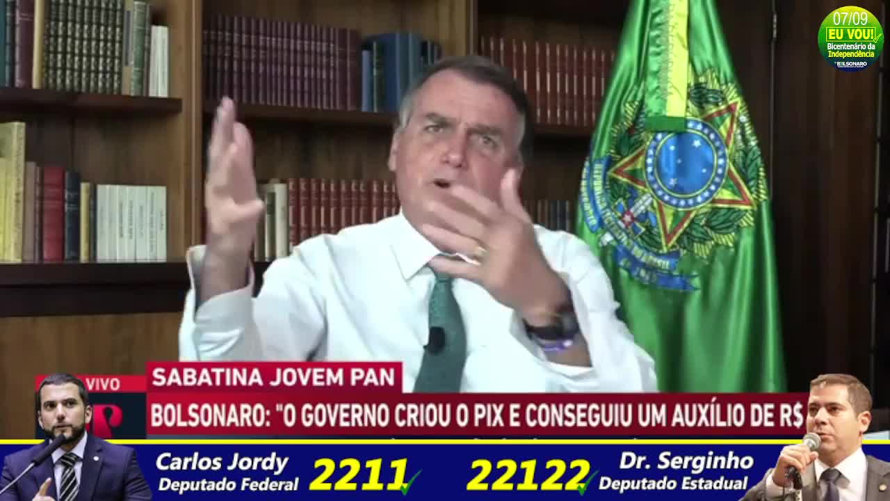 Bolsonaro ao Vivo da lição de moral em Amada Klein