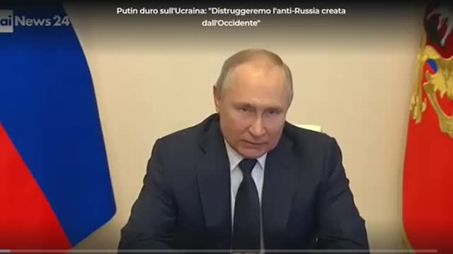 Putin alla nazione e al mondo.