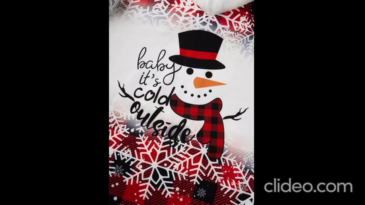 Christmas Snowman Baby It's Cold Outside Plush Blouse