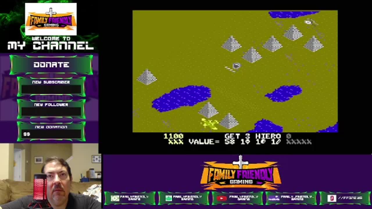 Desert Falcon Atari 7800 Gameplay