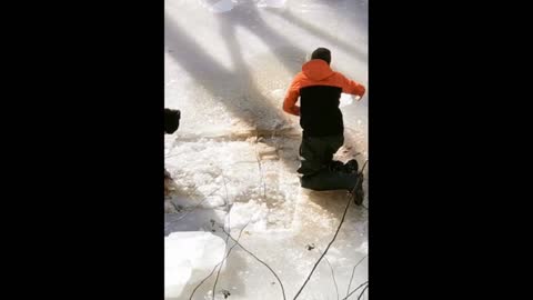 Ice River Baptism