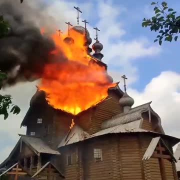 Ucraina: Le Forze di Kiev hanno appiccato il fuoco alla chiesa