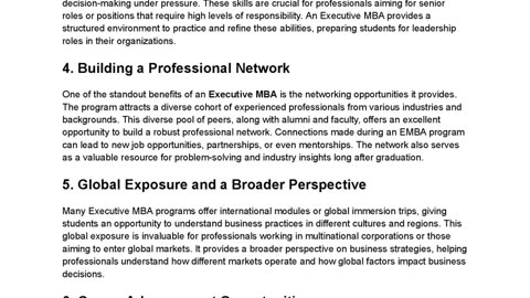 What Makes an Executive MBA the Best Choice for Experienced Professionals?