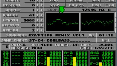 Amiga and Atari ST Protracker Music Mods - Egypitian Remix