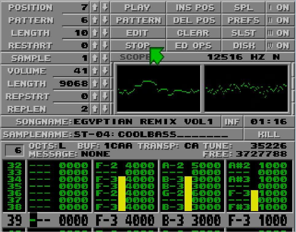 Amiga and Atari ST Protracker Music Mods - Egypitian Remix