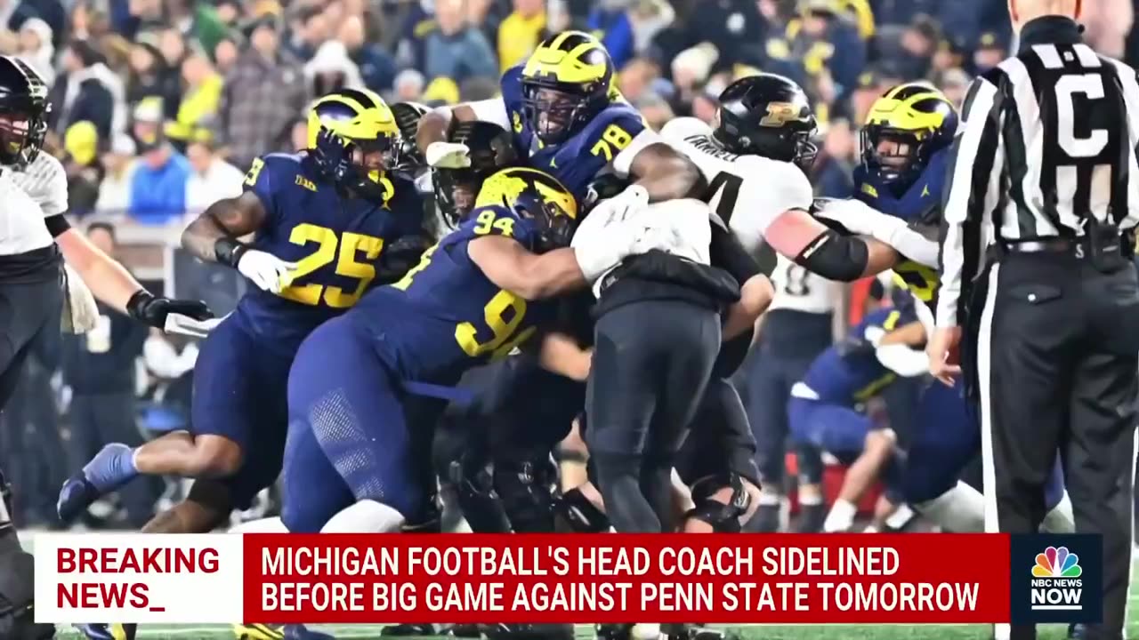 Michigan's head football coach sidelined over alleged sign-stealing scheme