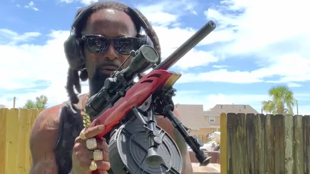 110 round drum with binary trigger