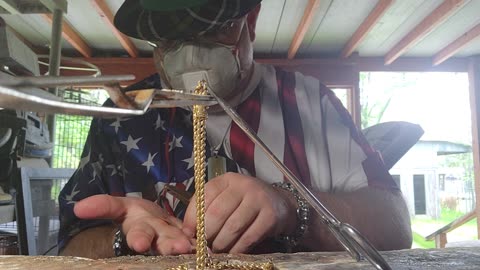 Welding A Hollow Chain Broke In Two Places.