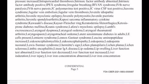 Waiting 75 years to release Pfizer data which includes 9 pages of possible side effects