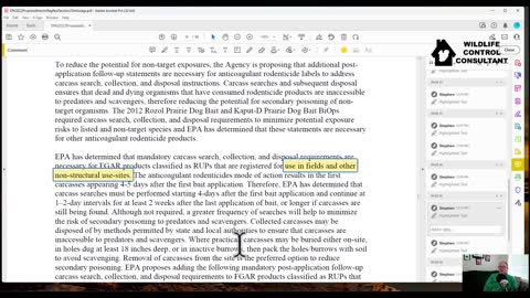 Review of EPA Interim Rodenticide Regulation Proposal 2022 Part 2