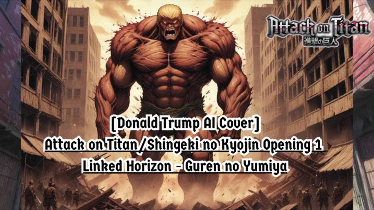 [Donald Trump AI Cover] Attack on Titan/Shingeki no Kyojin S1 OP Linked Horizon - Guren no Yumiya