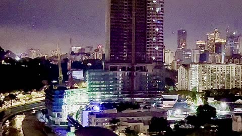 The whole New Year Firework view was zoomed in from my office @Menara Kembar Bank Rakyat Twin Towers