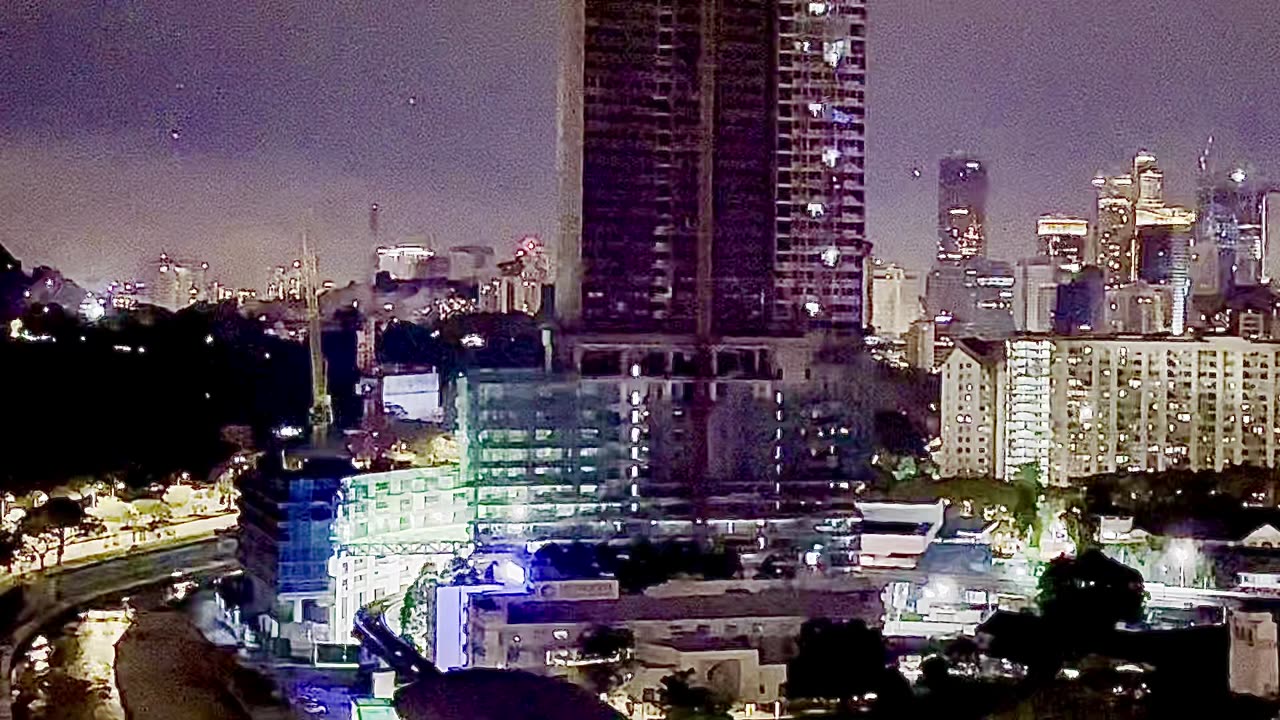 The whole New Year Firework view was zoomed in from my office @Menara Kembar Bank Rakyat Twin Towers