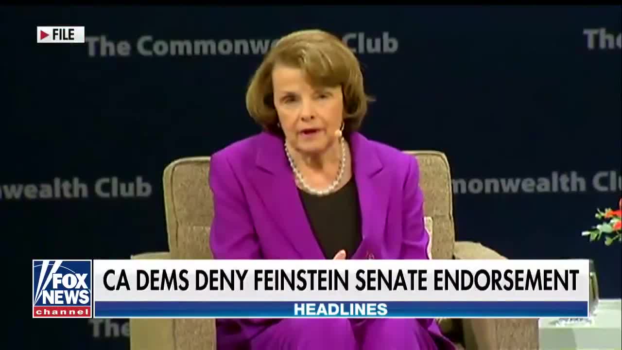 California Democratic Party doesn't endorse Sen. Dianne Feinstein re-election