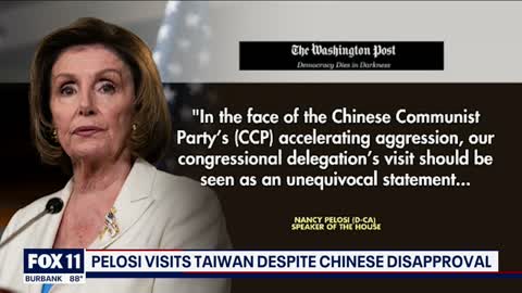 US Speaker Nancy Pelosi arrives in Taiwan despite Chinese disapproval