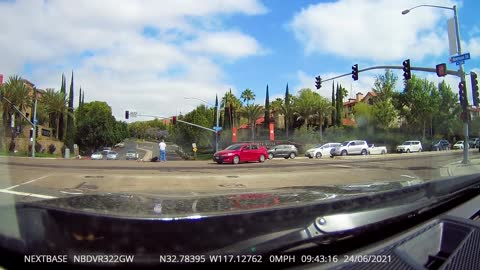 Passenger Falls Out of Turning Car